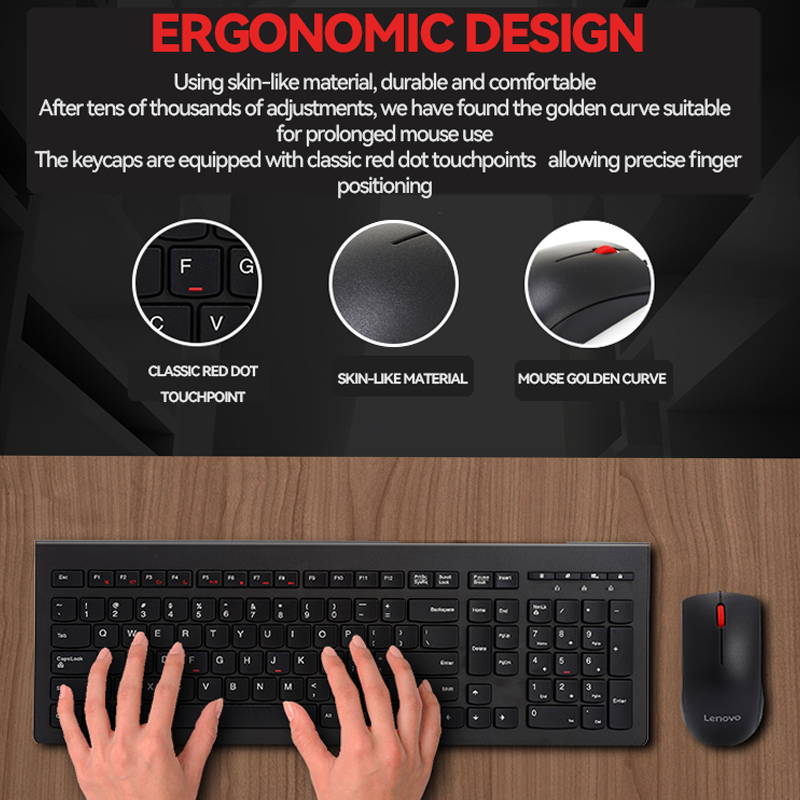 2.4g Wireless Office Computer Pc Thin Key Board Set Teclados Sans Fil Clavier Et De Souris Combo Kit Keyboard And Mouse Combo