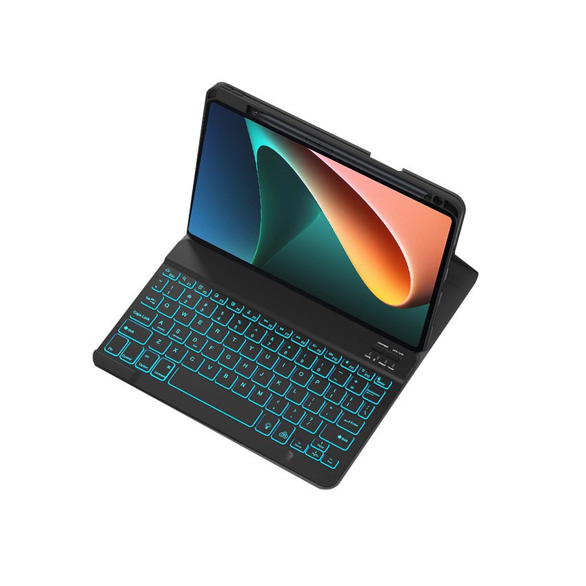Noble Black Wireless Detachable Touchpad Keyboard Case Protect Tablet Keyboard Cover Case for Xiaomi Redmi Pad