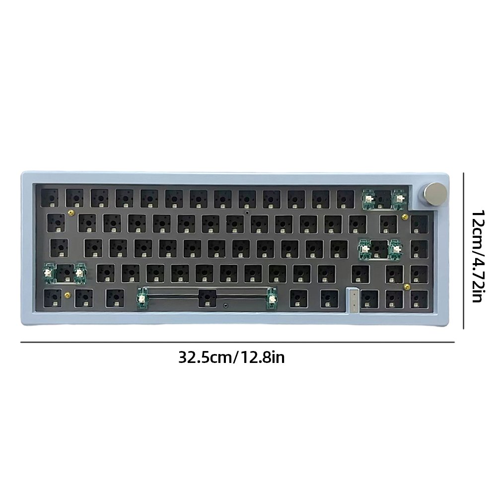 GMK67 67 Keys Mechanical Keyboard RGB Backlight Mechanical Wired Keyboard DIY with Knob Switch Function Keyboard Parts