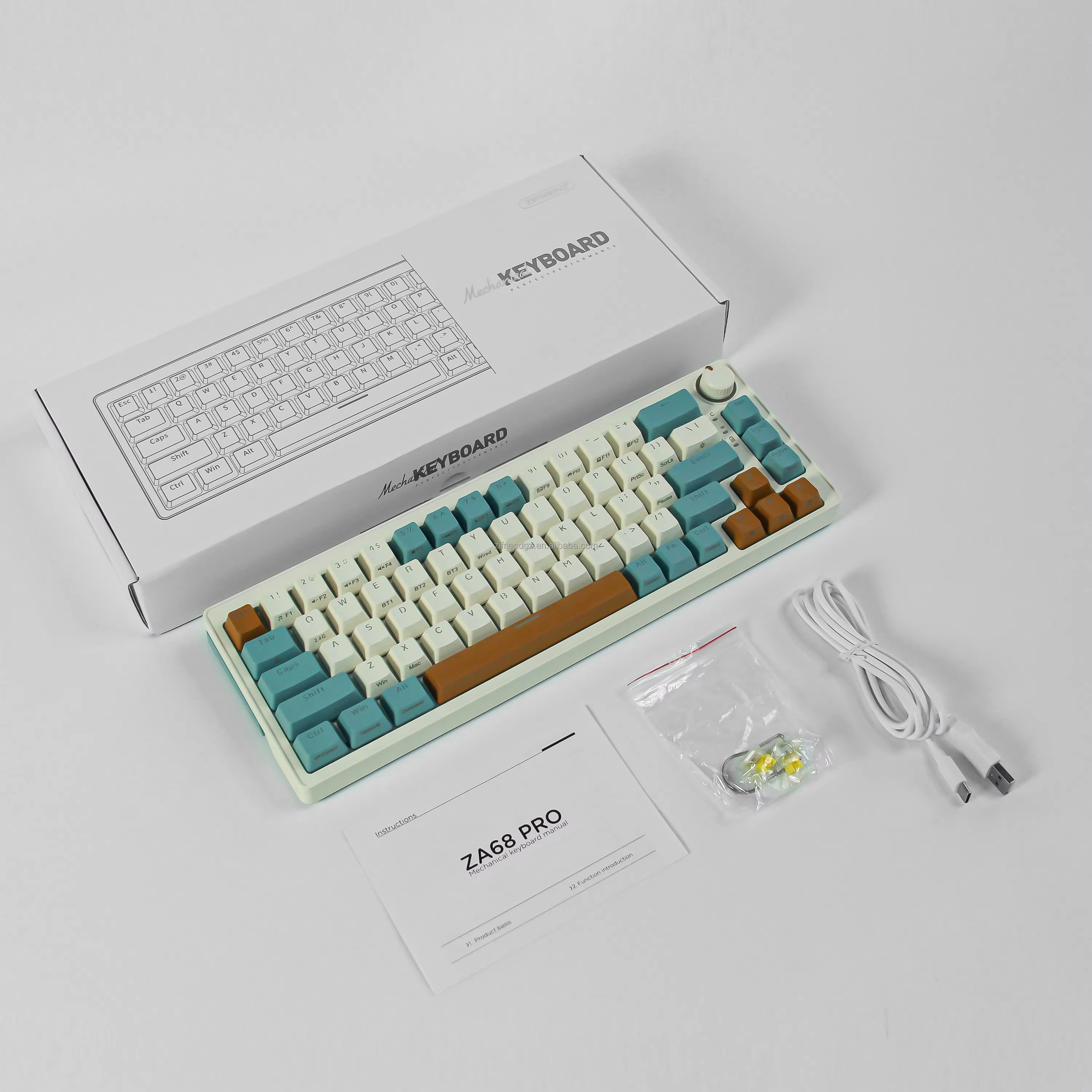 60% Tri-Mode Mechanical Keyboard 61/63/64/68 Keys Mechanical Gaming Keyboard