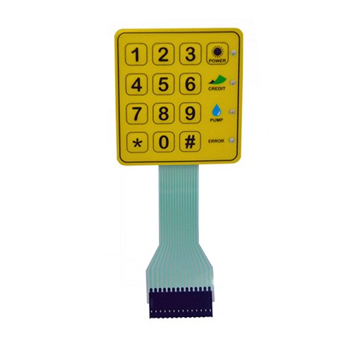 Customized button switch membrane keyboard graphics overlay membrane panel