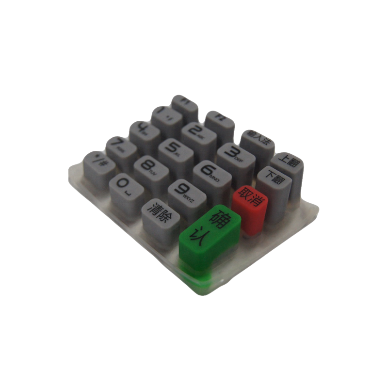 Silicone Rubber Push Button Tactile Switch Cap Silicone Keypad Big and Thin Type Plastic Customize Single Key Silicone Button
