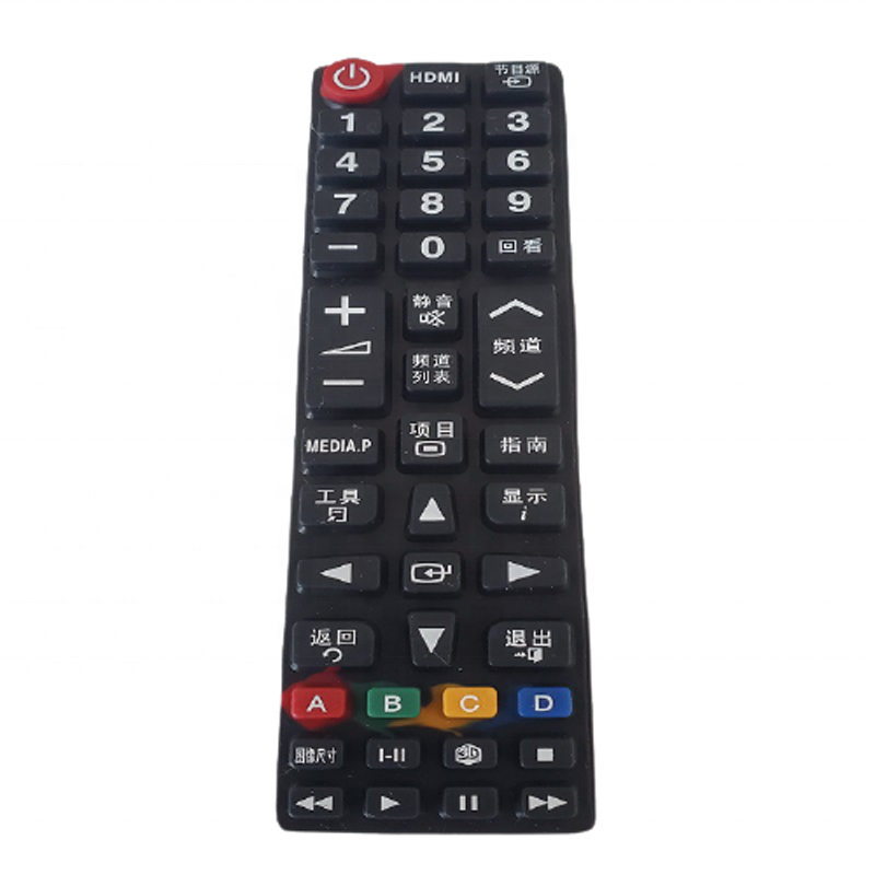 Silicone Rubber Push Button Tactile Switch Cap Silicone Keypad Big and Thin Type Plastic Customize Single Key Silicone Button