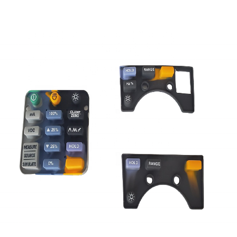 Silicone Rubber Push Button Tactile Switch Cap Silicone Keypad Big and Thin Type Plastic Customize Single Key Silicone Button