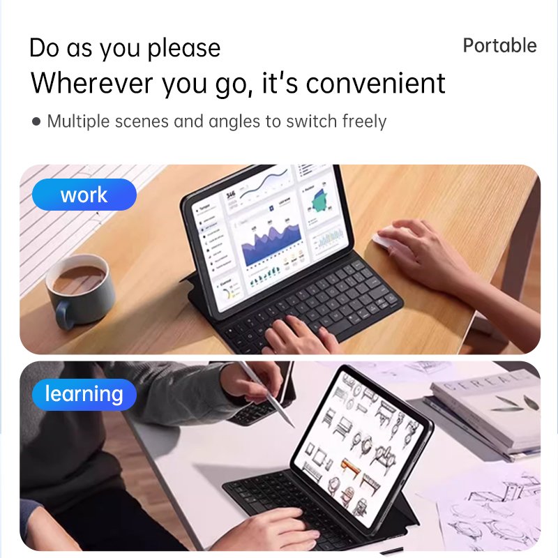 2024 Factory Customized for ipad 11 inch magnetic wireless keyboard case bluetooth case auto hibernate for ipad 10 generation