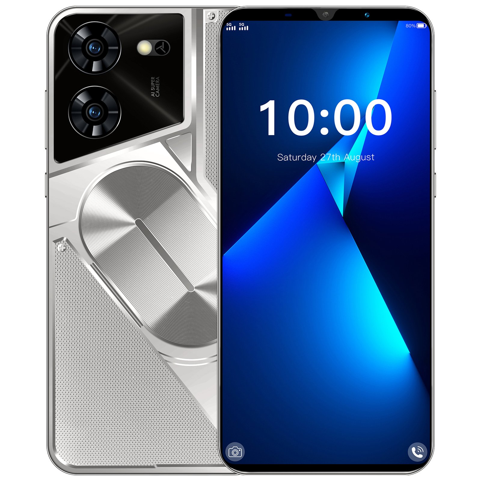 HSDF-Pova 5 Pro 16GB+1TB MEMORY 5.5 HD inch Screen Android14 Dual SIM Deca Core Smart phone