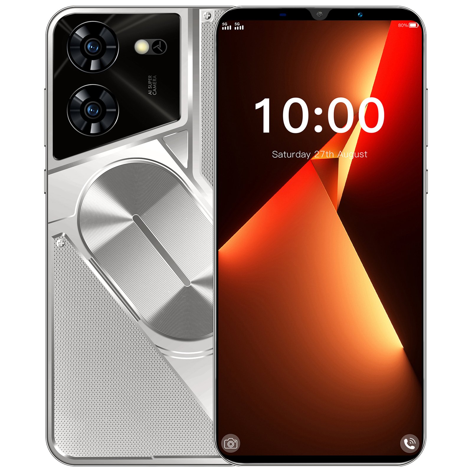 HSDF-Pova 5 Pro 16GB+1TB MEMORY 5.5 HD inch Screen Android14 Dual SIM Deca Core Smart phone