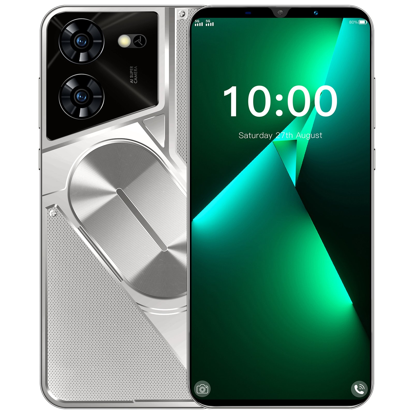 HSDF-Pova 5 Pro 16GB+1TB MEMORY 5.5 HD inch Screen Android14 Dual SIM Deca Core Smart phone