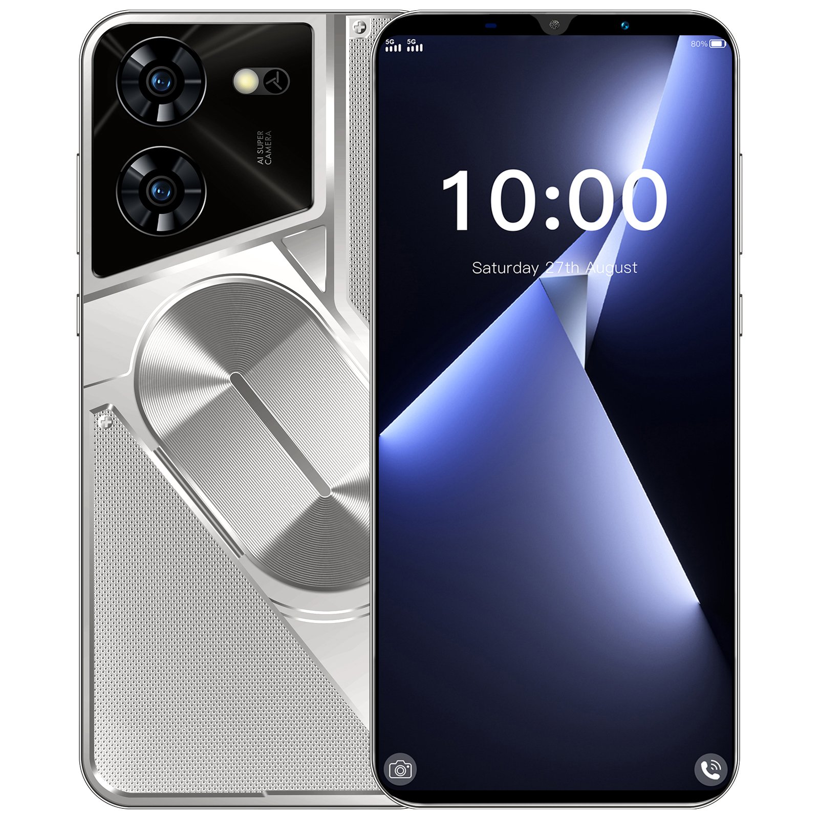 HSDF-Pova 5 Pro 16GB+1TB MEMORY 5.5 HD inch Screen Android14 Dual SIM Deca Core Smart phone