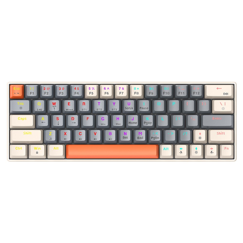 mini rgb 60% wire ergonomicmechan computer switch switches usb custom backlit wireless mechanical backlight gaming keyboard 2024