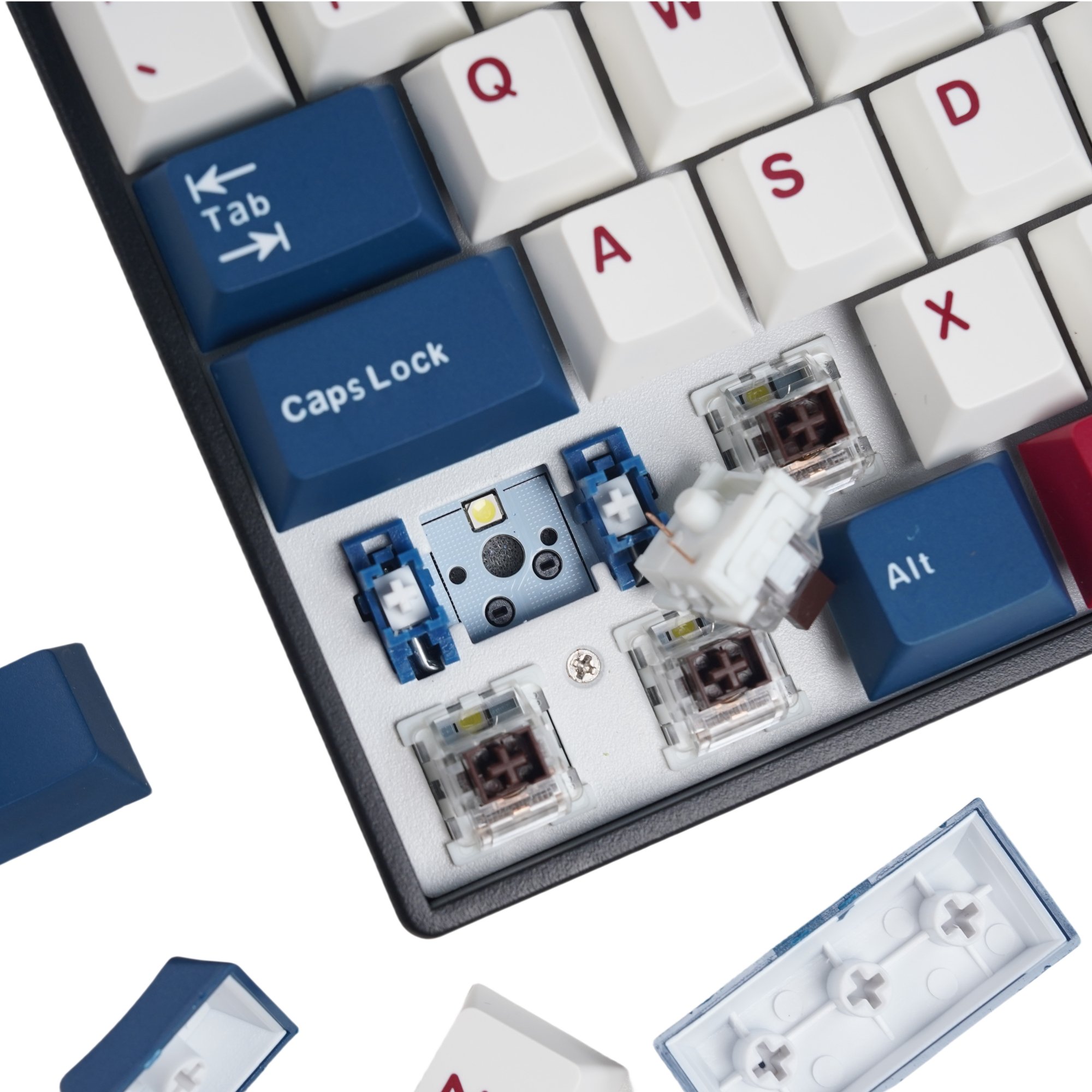 100 Keys Wireless Triple Mode BT5.0/2.4G/USB-C Hot Swappable Mechanical Keyboard,Software Support,Red Switch for Mac Computer PC