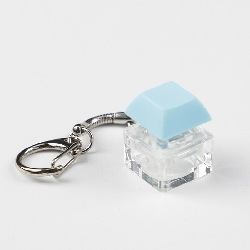 Mechanical Keyboard Tactile Keycap Switch Tester Keychain Keyboard Fidget Toys Adults with LED Light Keychain
