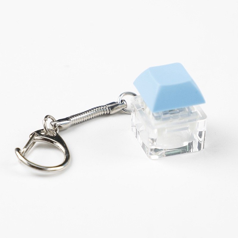 Mechanical Keyboard Tactile Keycap Switch Tester Keychain Keyboard Fidget Toys Adults with LED Light Keychain