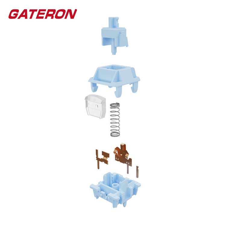 GATERON Sea Salt Milkshake Switches Pom Material 48gf Mahjong Sound Game Office Mechanical Keyboard Switch
