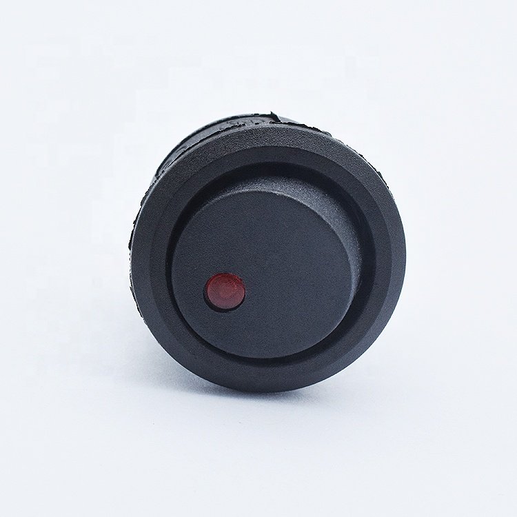 KCD1-105-3P 12v 250v On Off Rocker switch 3 Pin With LED Lamp Illumination Round Rocker switch