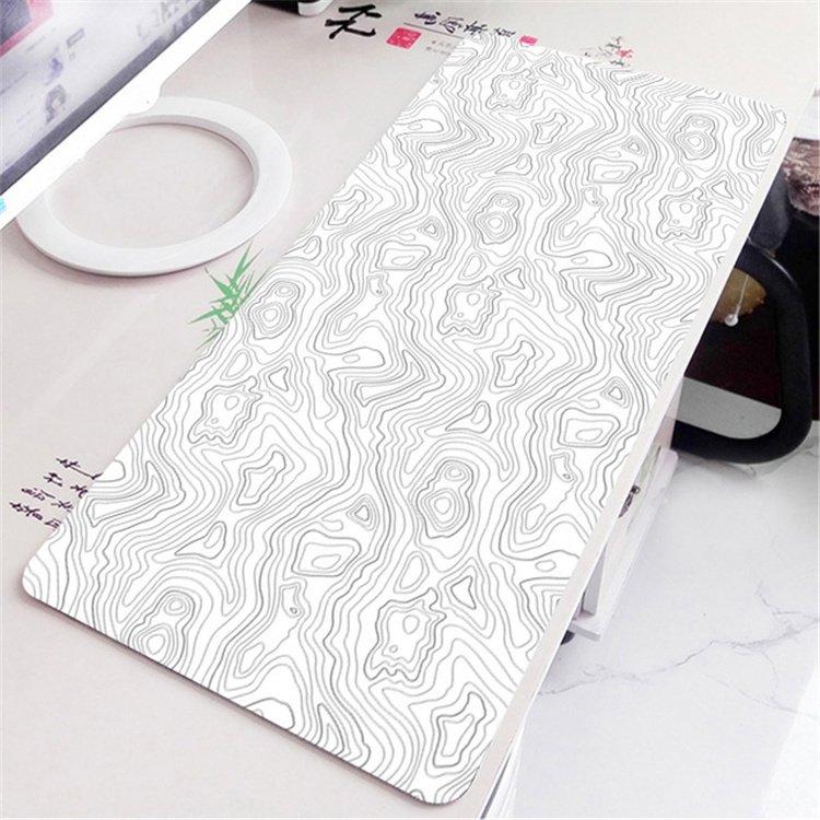 Black And White Custom Art Printing Large Anti-Slip Gaming Computer Keyboard Mouse Pad