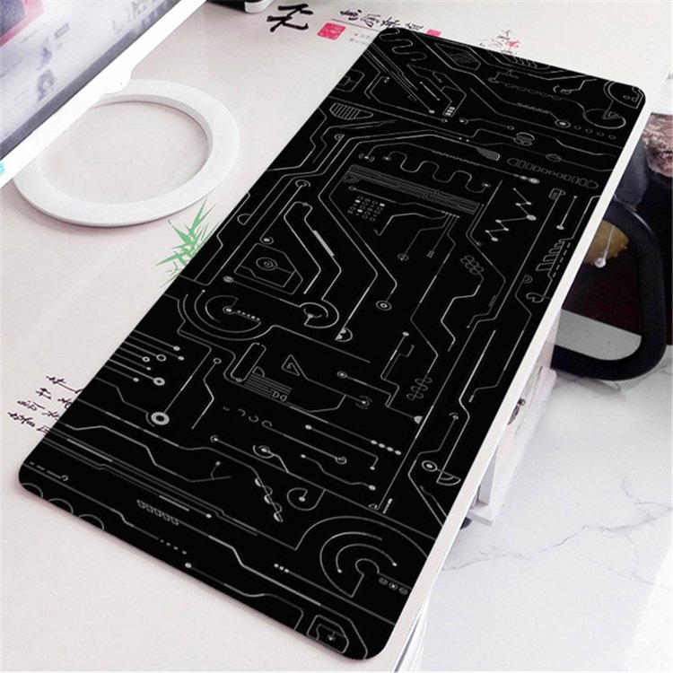 Black And White Custom Art Printing Large Anti-Slip Gaming Computer Keyboard Mouse Pad