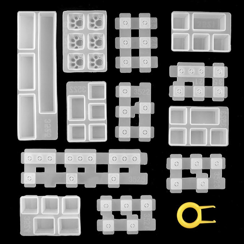 Keycap silicone mold DIY mechanical keyboard silicone mold resin cover mirror dripping mold