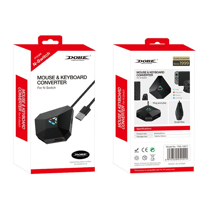 TNS-19077 Keyboard and Mouse Converter adapter Compatible For Switch PS4/PS3 Xboxes One Xboxes 360 series consoles
