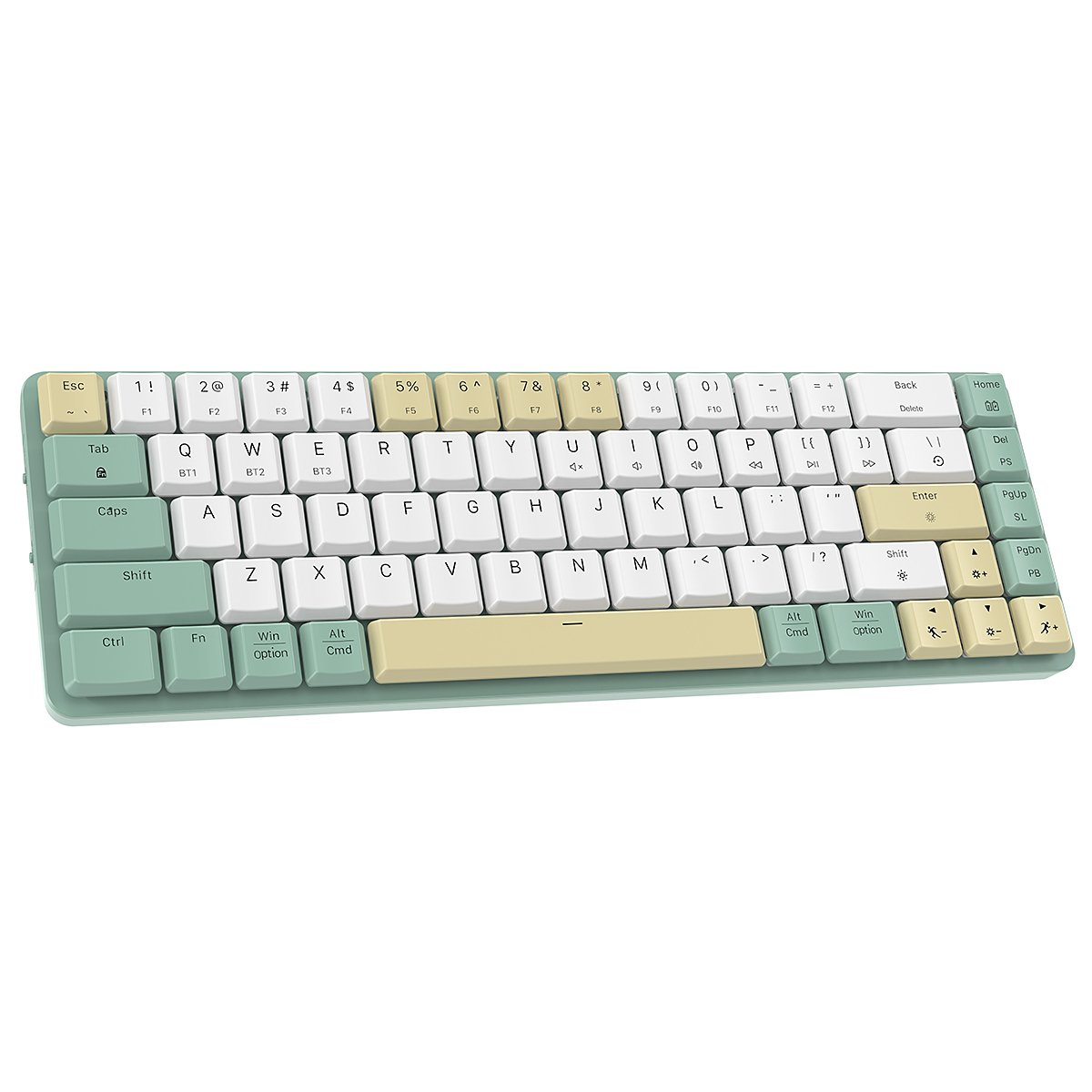 68 Keys Gateron Brown Switches Low Profile Mechanical Keyboard RGB Ultra-Thin Wireless Bluetooth Tri-mode Slim Gaming Keyboard