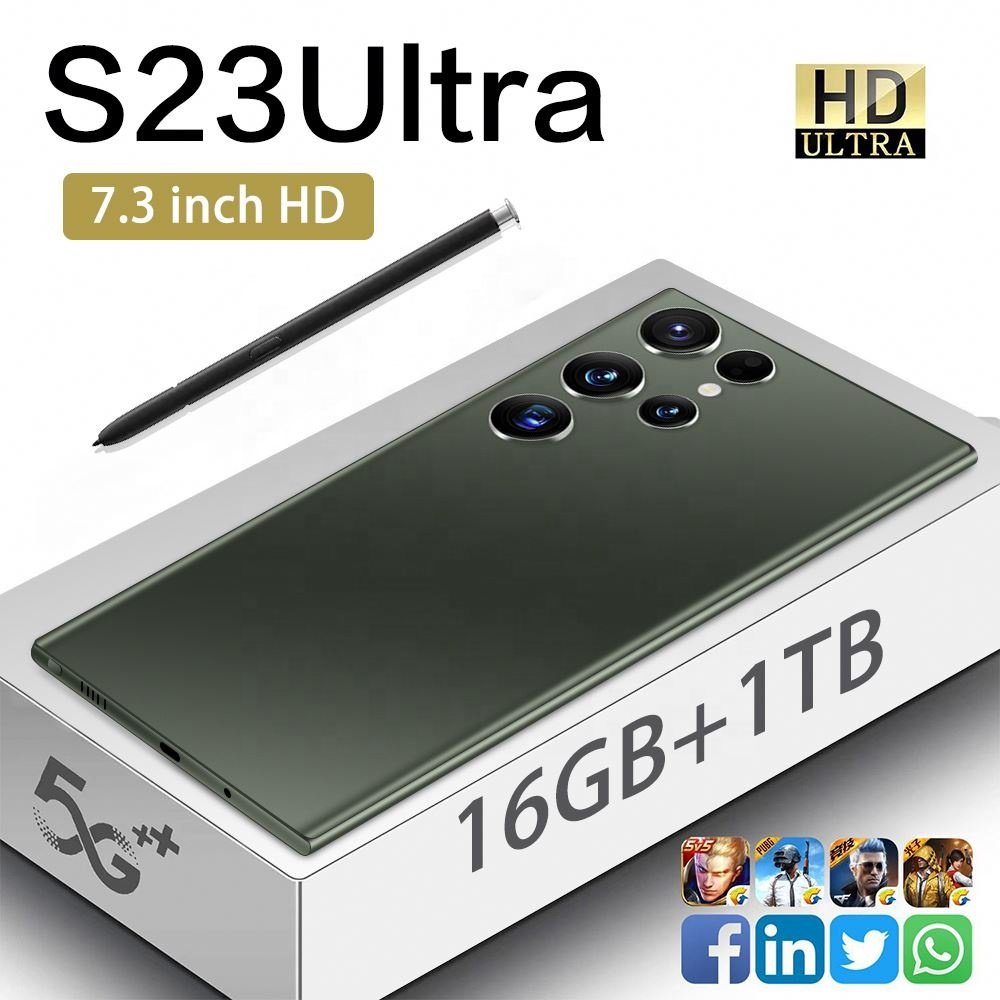 Factory Price S23 Ultra Phone 5g Smartphone Android 13.0 Mobile Phones Hot New 1tb Android 6.8 Inch 16gb + Hd Oled