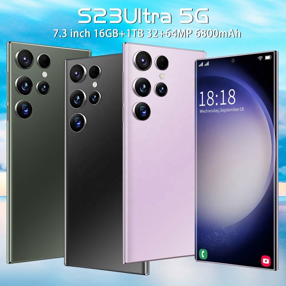 Factory Price S23 Ultra Phone 5g Smartphone Android 13.0 Mobile Phones Hot New 1tb Android 6.8 Inch 16gb + Hd Oled