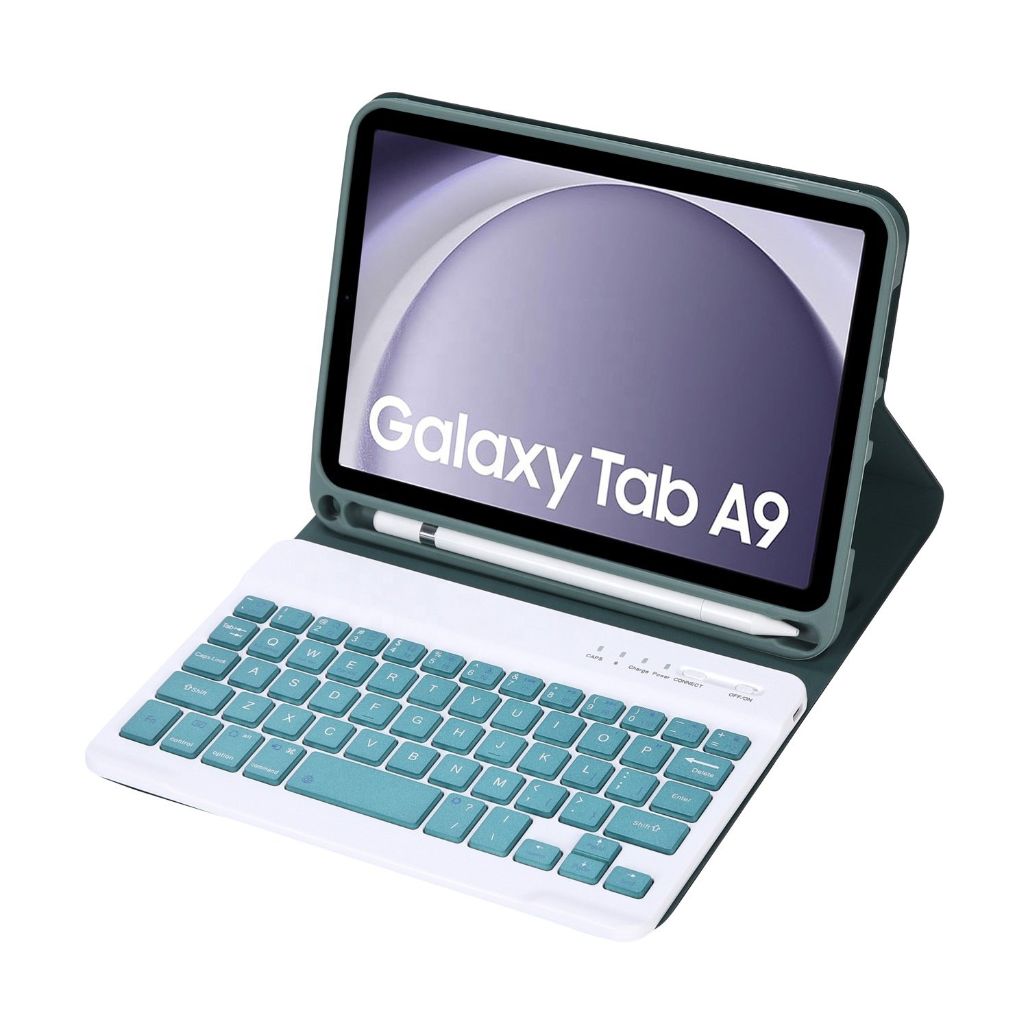 New fashion stand design leather tablet case with keyboard tablet case cover for Samsung Galaxy Tab A9 SM-X110 X115 8.7 inch