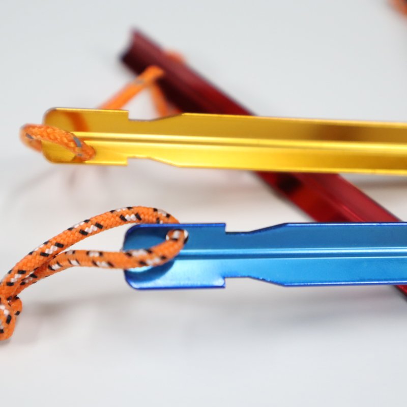 Custom Multicolor Anodizing Aluminum Keyboard Case Machining Cheap Cnc Aluminum Parts Tent Peg
