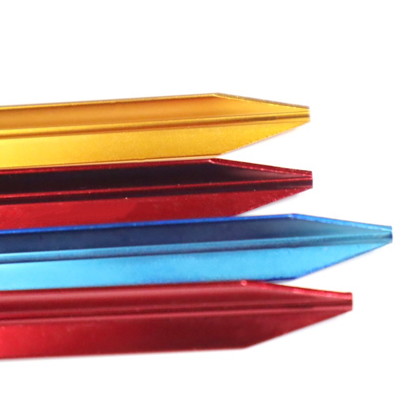 Custom Multicolor Anodizing Aluminum Keyboard Case Machining Cheap Cnc Aluminum Parts Tent Peg