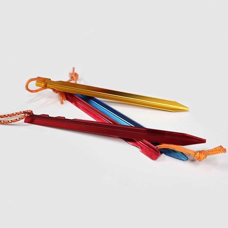 Custom Multicolor Anodizing Aluminum Keyboard Case Machining Cheap Cnc Aluminum Parts Tent Peg