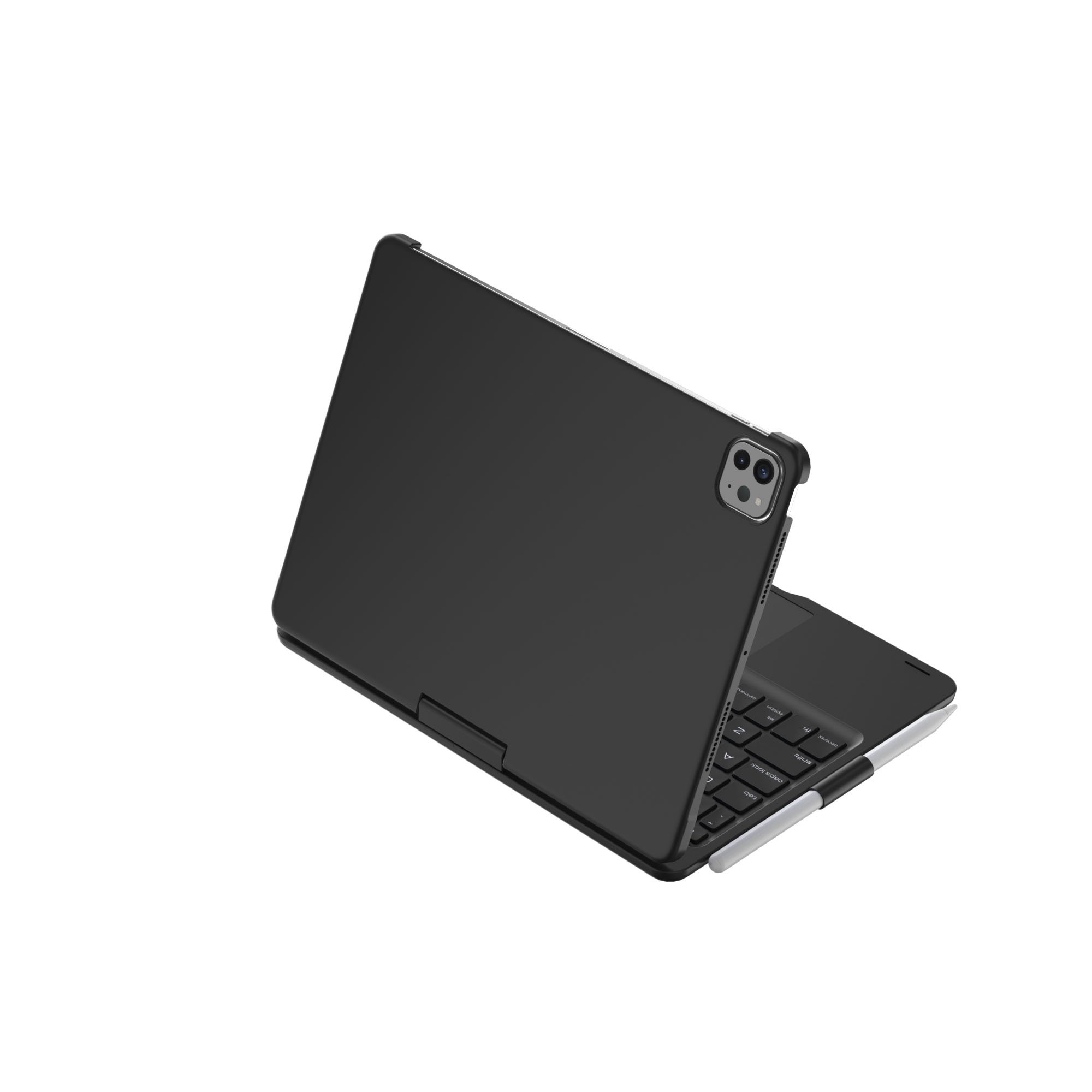 For New iPad pro11 2024Wireless Keyboard 10.9Protector Case 360-degree rotary keyboard case with colorful backlight and touch