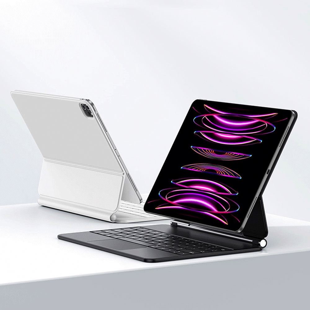 Custom Mini Wireless Touchpad Magic Folio Cover Backlit Magnetic Ergonomic Aluminum Alloy BT Keyboards Ultra Slim Keyboard Case
