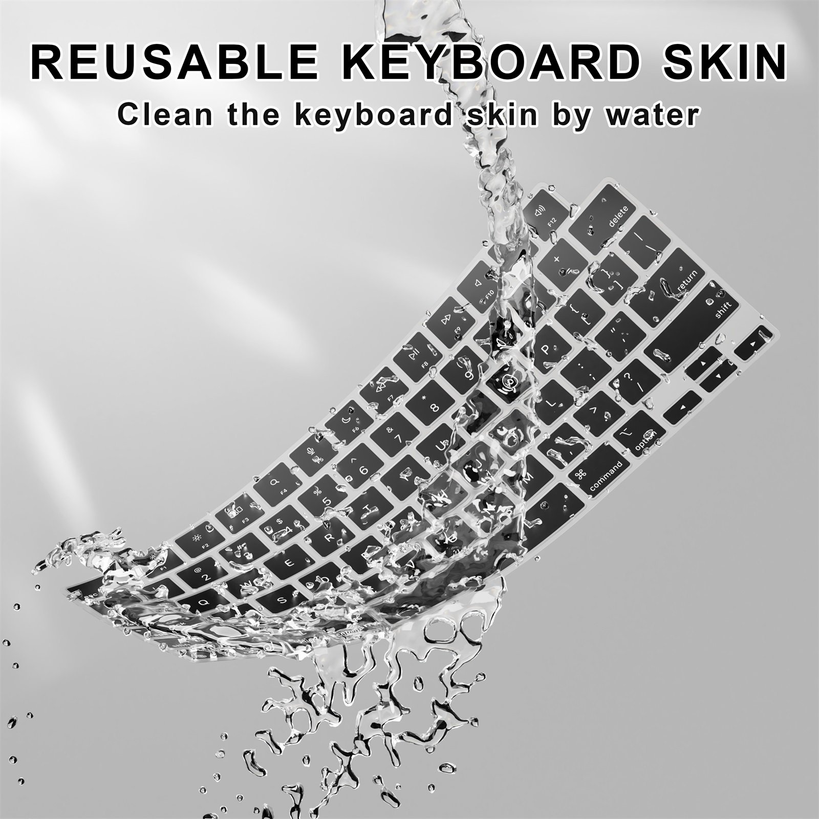Waterproof Laptop Keyboard Protector Cover for MacBook Pro 14 Pro 16 A2442 A2485 Keyboard Skin,US Version