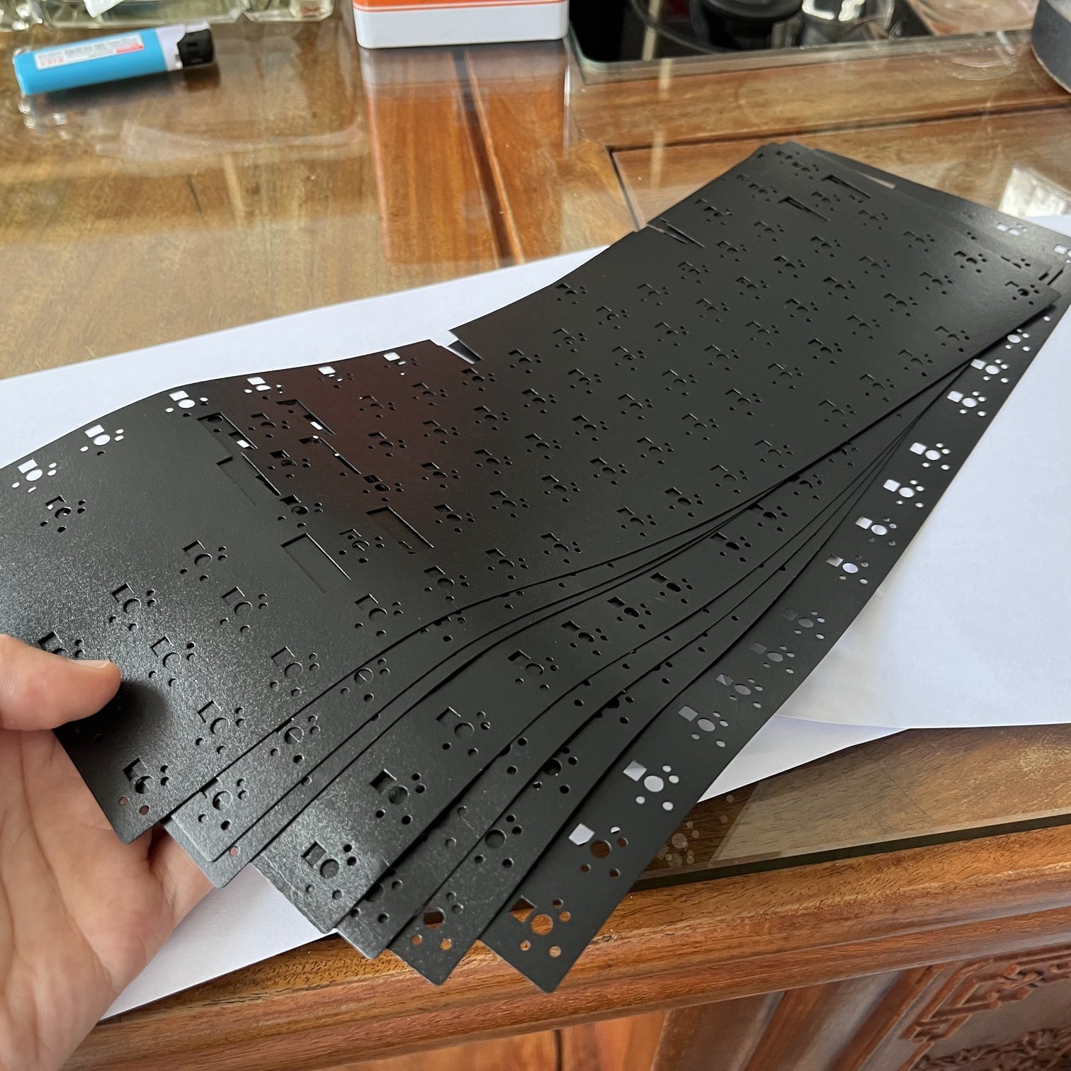 Customized Rogers 4701 foam die cut Foam Gasket Keyboard PCBCushion Pe Keyboard Plate