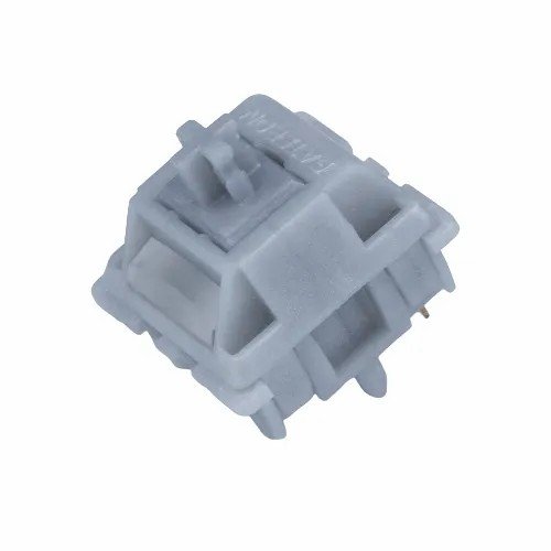 GATERON Smoothie Silver Switch Full POM Material Pre-lubed 45gf 5-Pin SMD RGB gaming DIY customized mechanical keyboard switch
