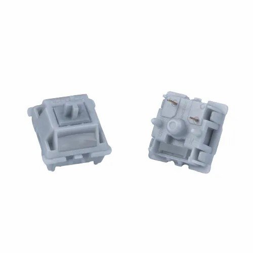 GATERON Smoothie Silver Switch Full POM Material Pre-lubed 45gf 5-Pin SMD RGB gaming DIY customized mechanical keyboard switch