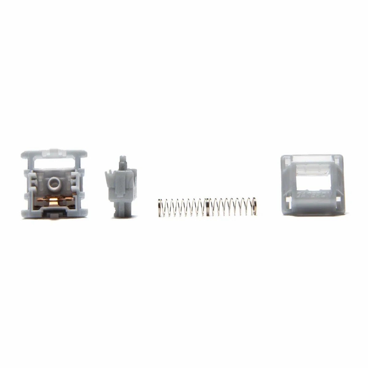 GATERON Smoothie Silver Switch Full POM Material Pre-lubed 45gf 5-Pin SMD RGB gaming DIY customized mechanical keyboard switch