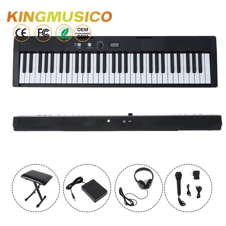 Beginner-Friendly 88 Keys Digital Piano with USB Portable Electric Piano folding piano
