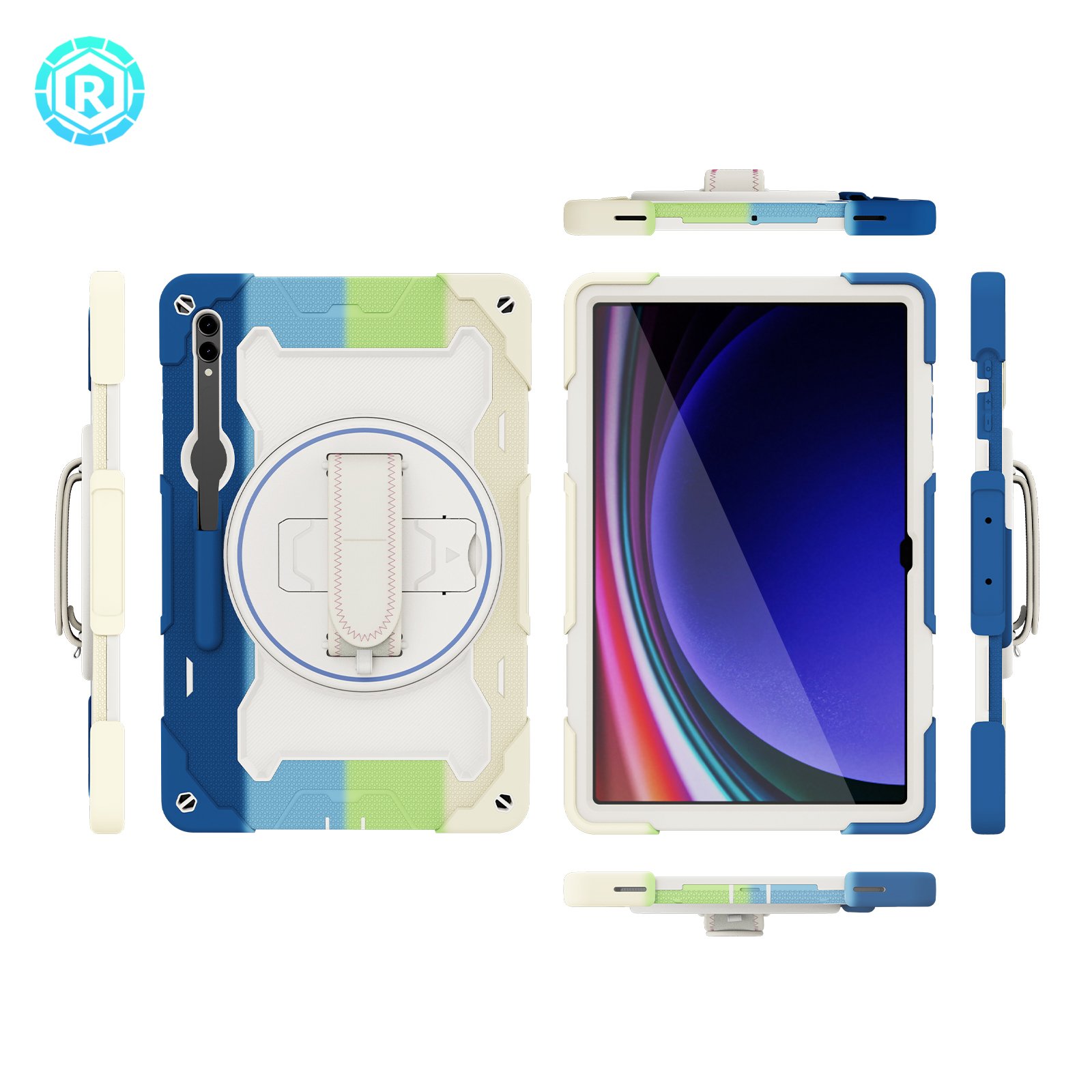 Shoulder Strap Pen Pencil Slot Cover Case For Samsung galaxy S9 ultra S8 ultra 14.6inch Cover Case For Kids