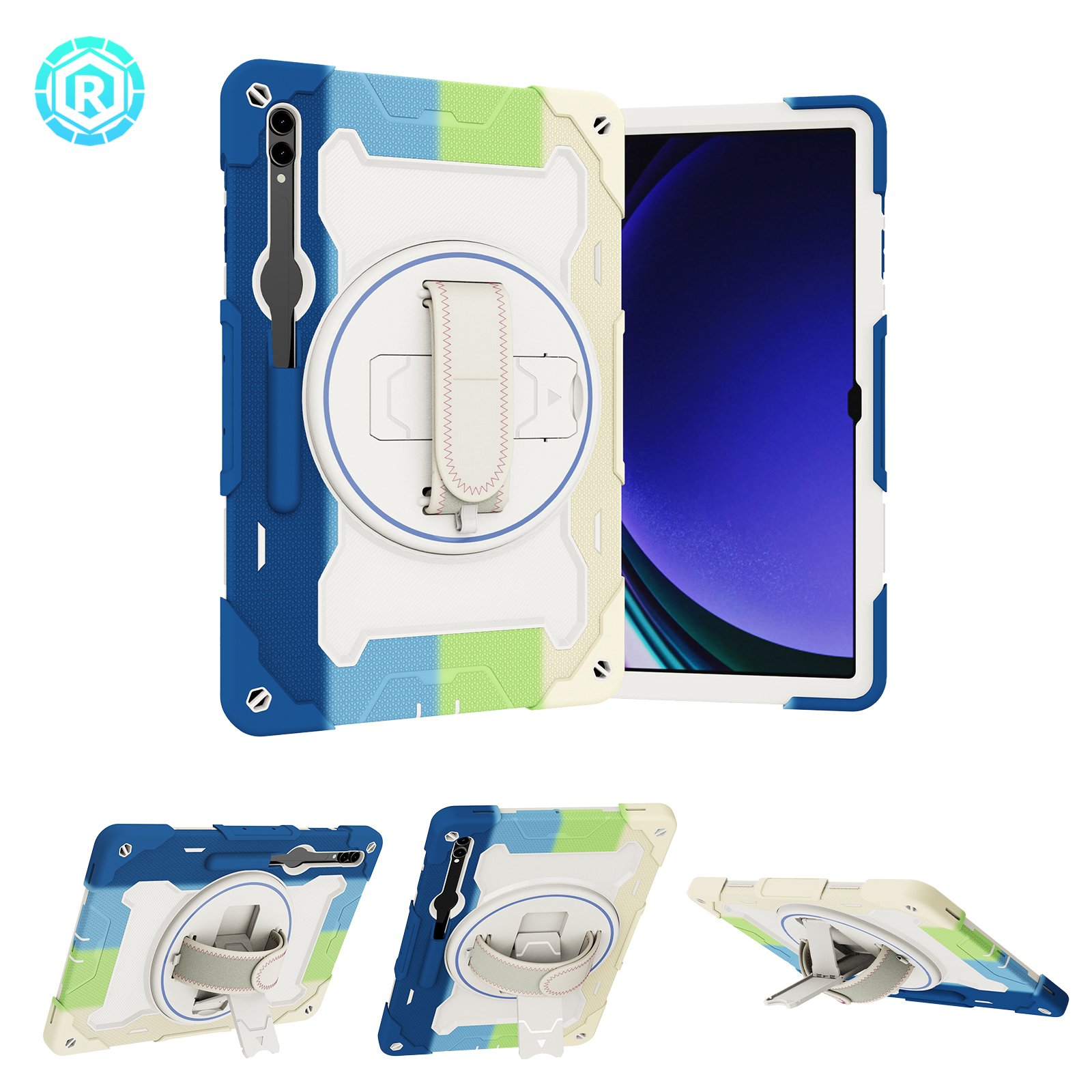 Shoulder Strap Pen Pencil Slot Cover Case For Samsung galaxy S9 ultra S8 ultra 14.6inch Cover Case For Kids