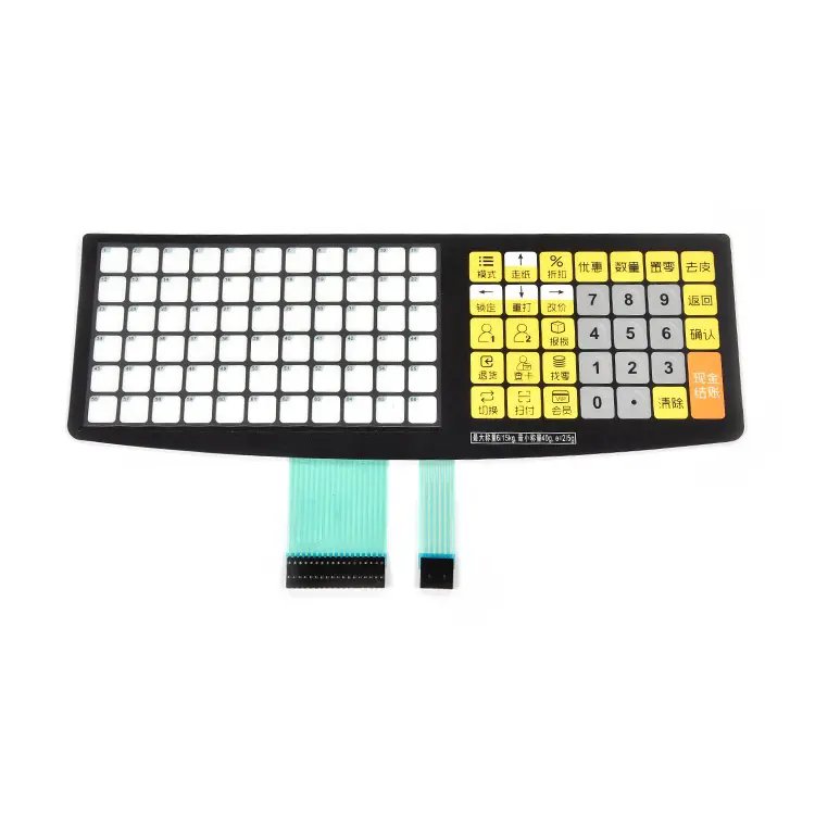 New Arrival Reasonable Price Car-membrane-switch Flexible Film Circuit Backlight Membrane Switch Keypad Panel Silicone Case Rosh