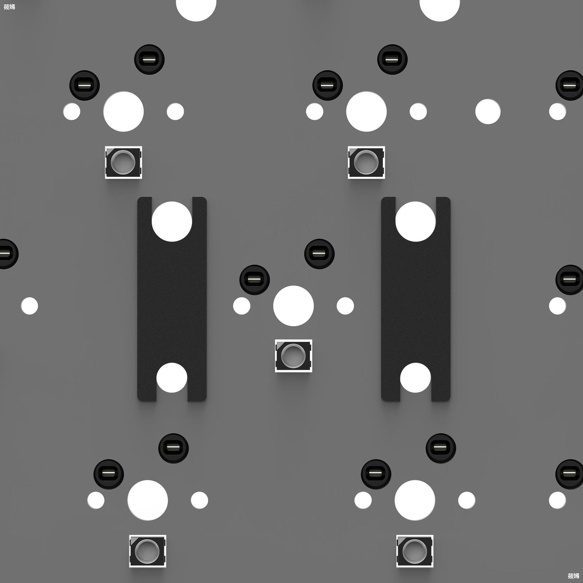 Reduce Steel Wire Noise And Wobble PCB Stabilizer Poron For Pcb Screw In Stabilizer Gasket new