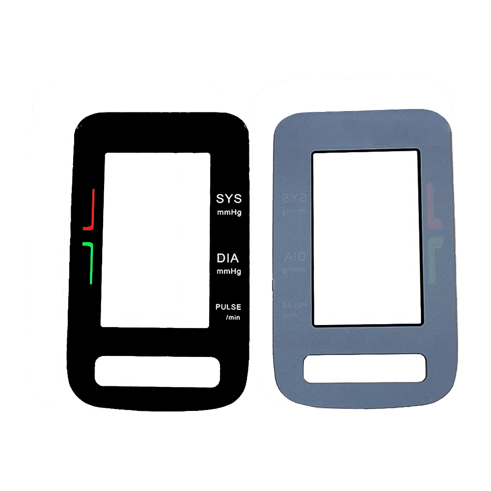 OEM printing PC Membrane Switch Graphic Overlay with Transparent Window Polycarbonate and Cutting Hole for Keyboard and Keypad