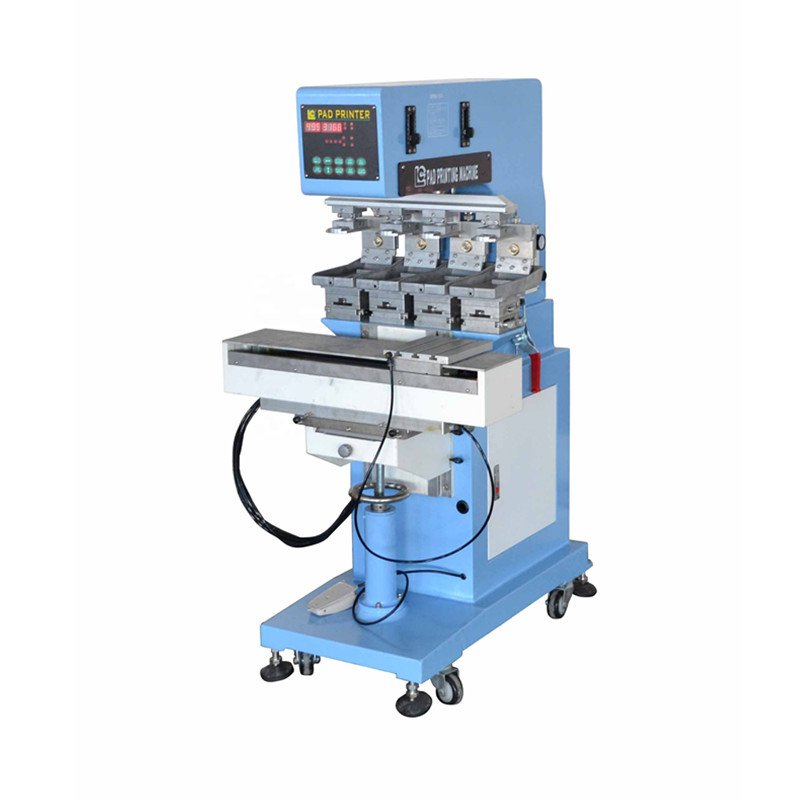 Factory direct sales 4 color promotional pad printing machine/contact lenses container pad printer
