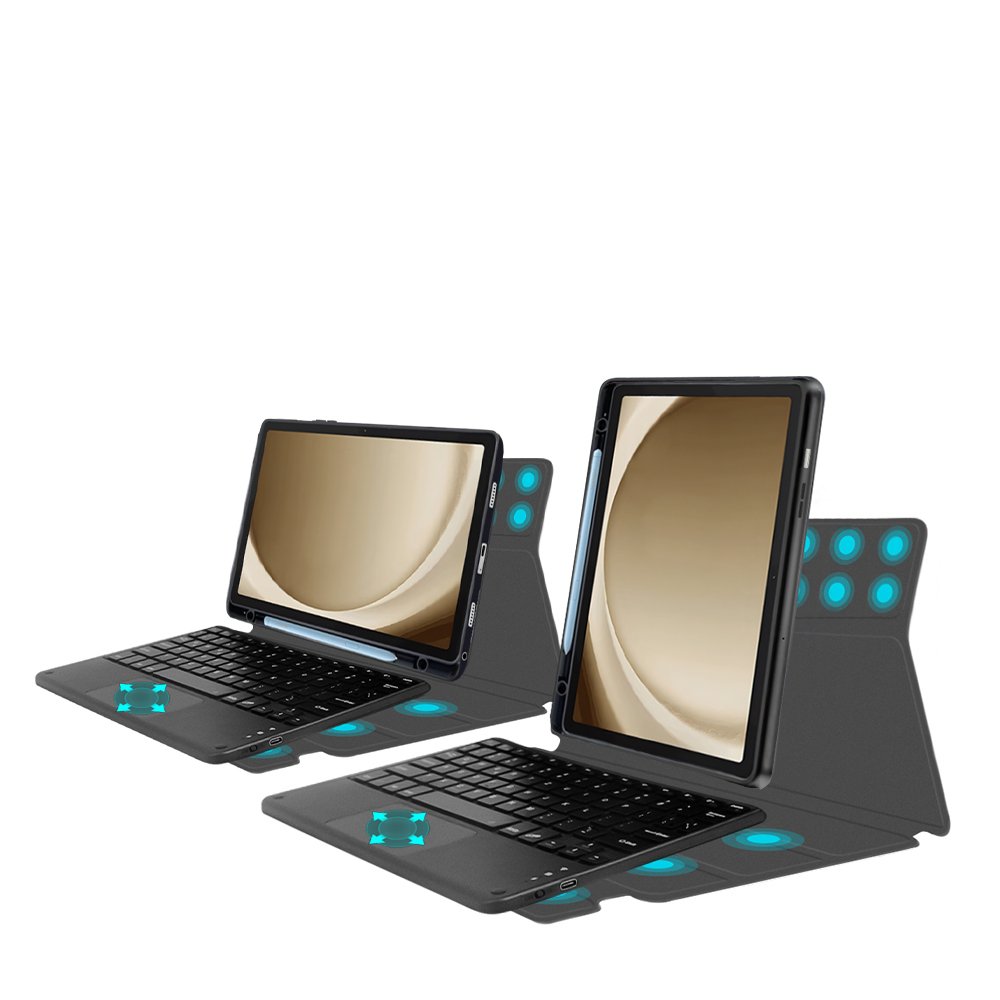 Magnetic Attached Detachable wireless Keyboard case with Built-in Pen slot For Samsung Galaxy Tab A9 PLUS 11''