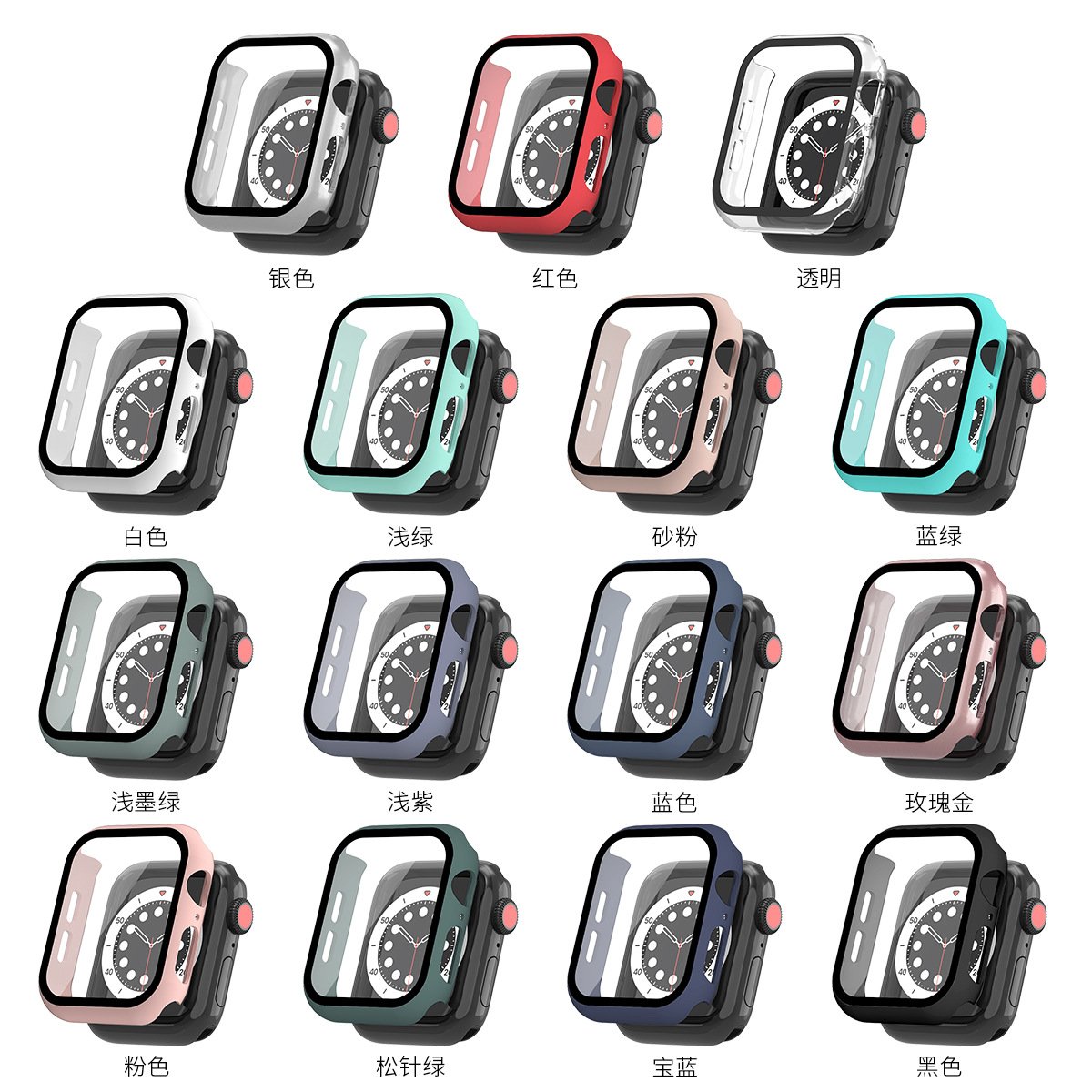Shockproof Hard PC Bumper Protective Case Watch Cover For Apple Watch Ultra Case 49mm 45mm 44mm 38mm