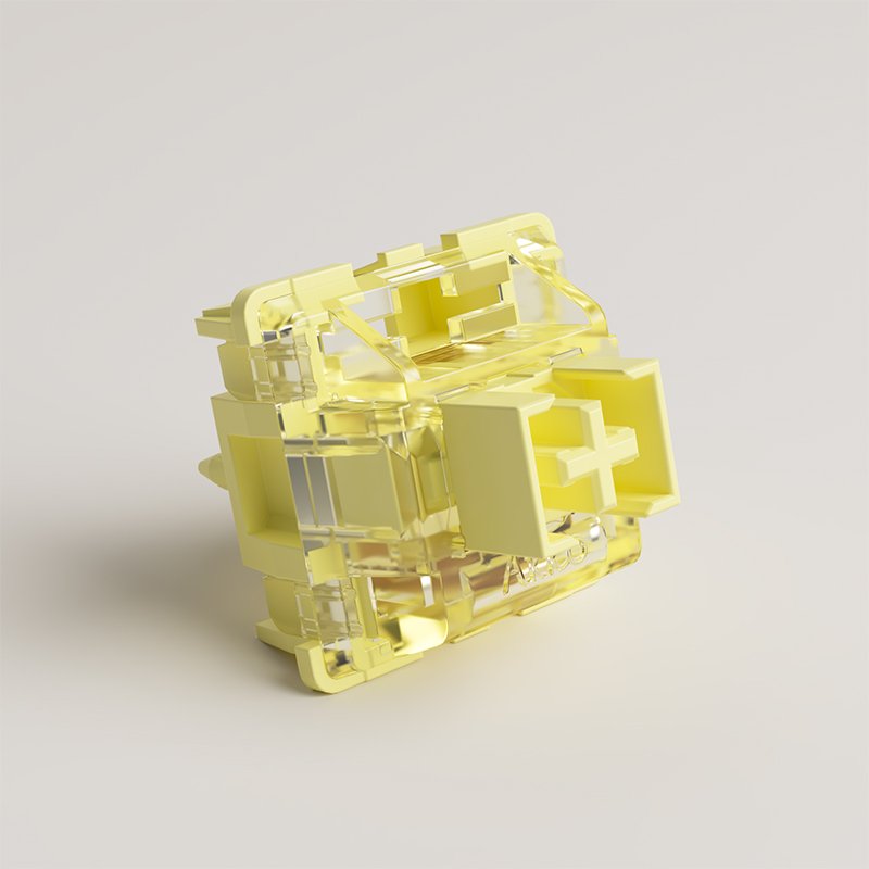 Akko V3 Pro Cream Yellow Blue Keyboard Switches 5 Pin 45pcs Gaming Keyboard Yellow Switches