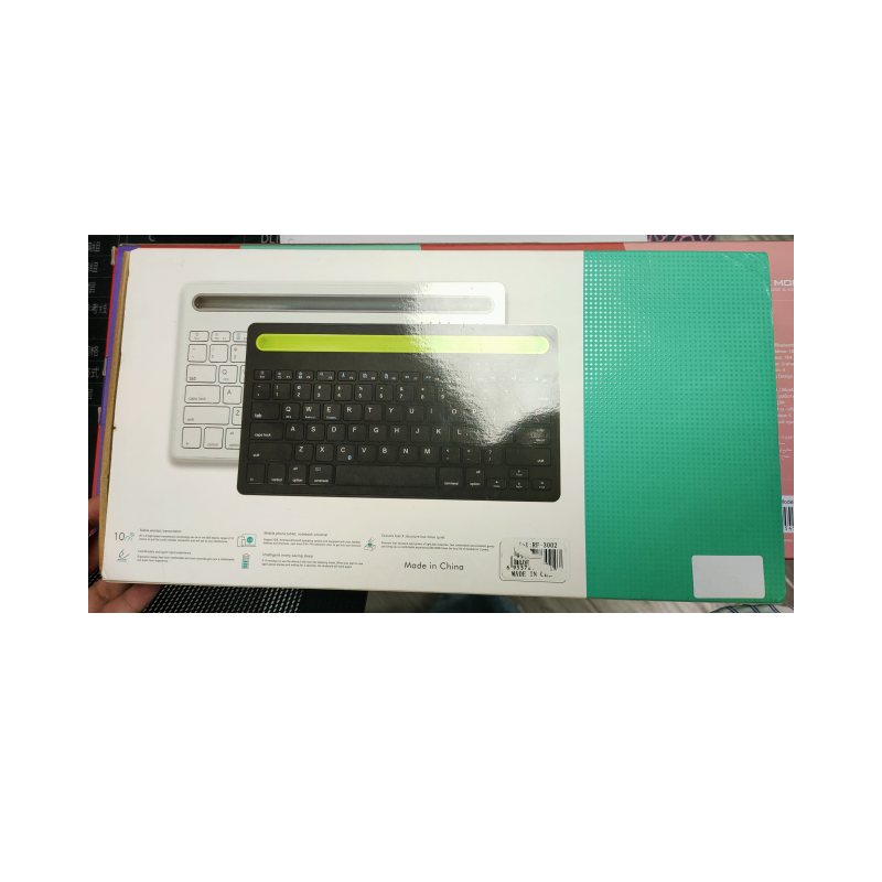 Black Wireless Silent Multi-Device Keyboard Mobile Phone Stylish Portable Convenient Universal Multi-device Wireless Keyboard wi