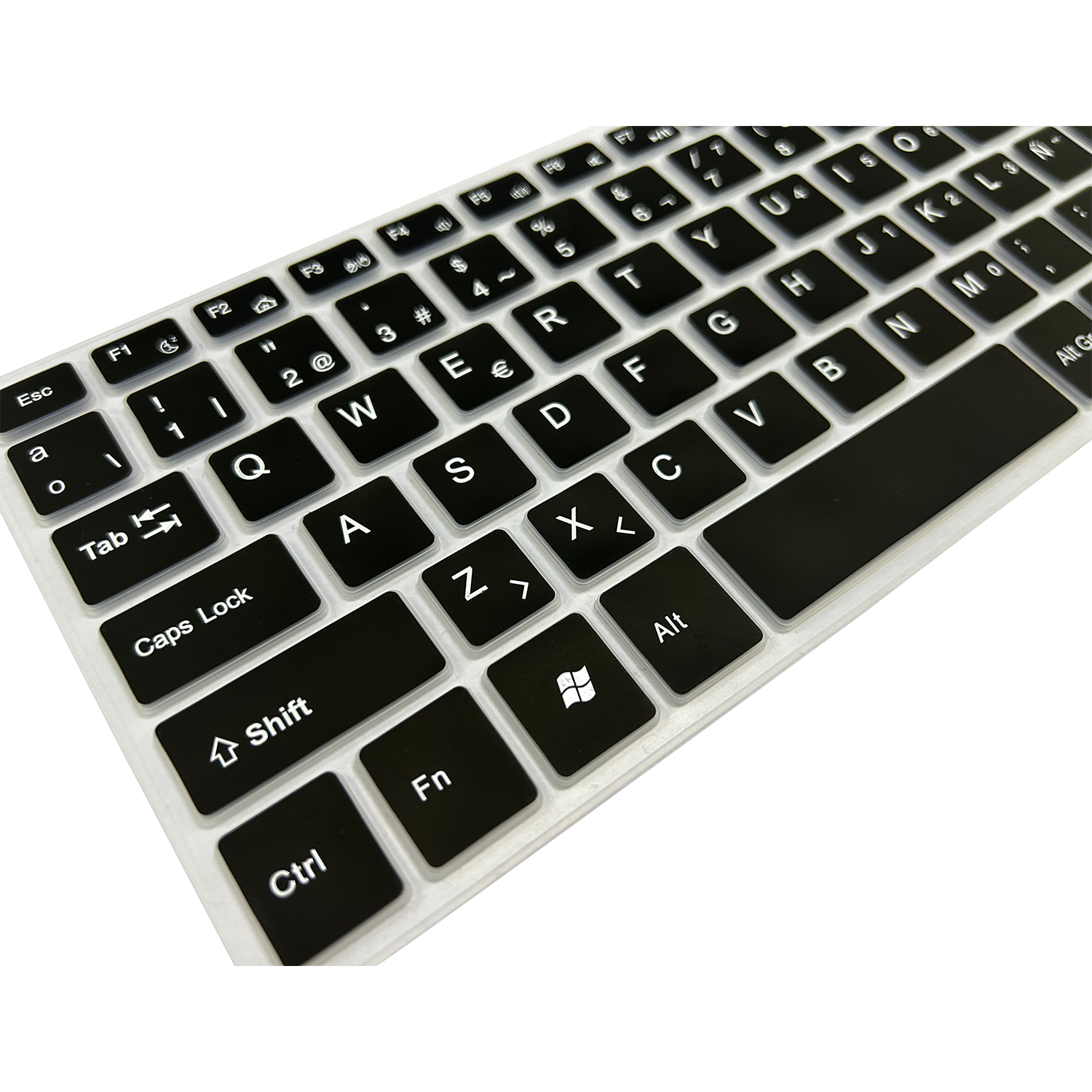 Spanish Bluetooth Keyboard Cover Support OEM Silicone Material For Notebook N4020 N5095