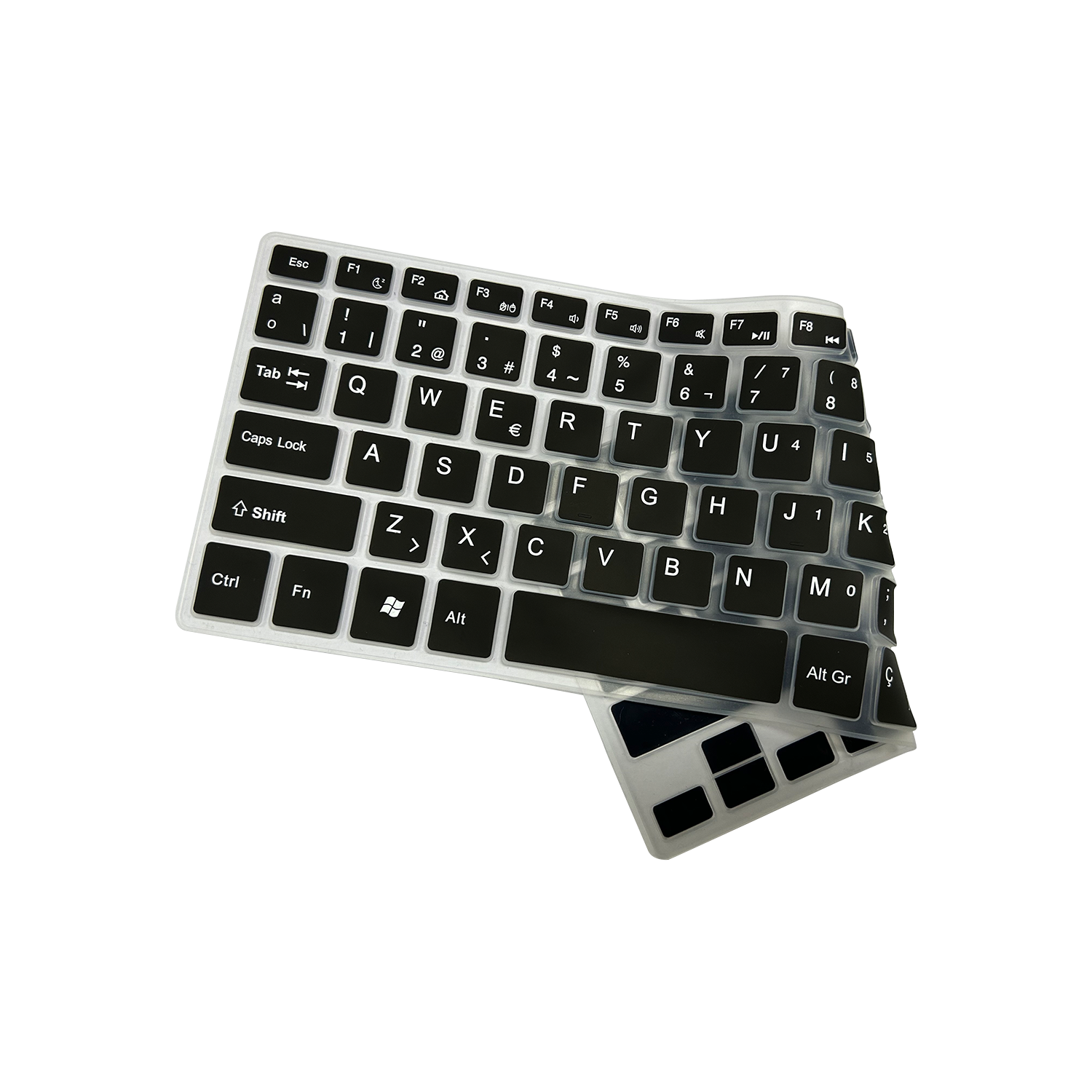 Spanish Bluetooth Keyboard Cover Support OEM Silicone Material For Notebook N4020 N5095